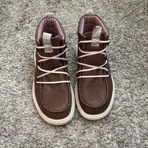 Hey Dude cocoa reyes Ankle Boots with Pink Laces